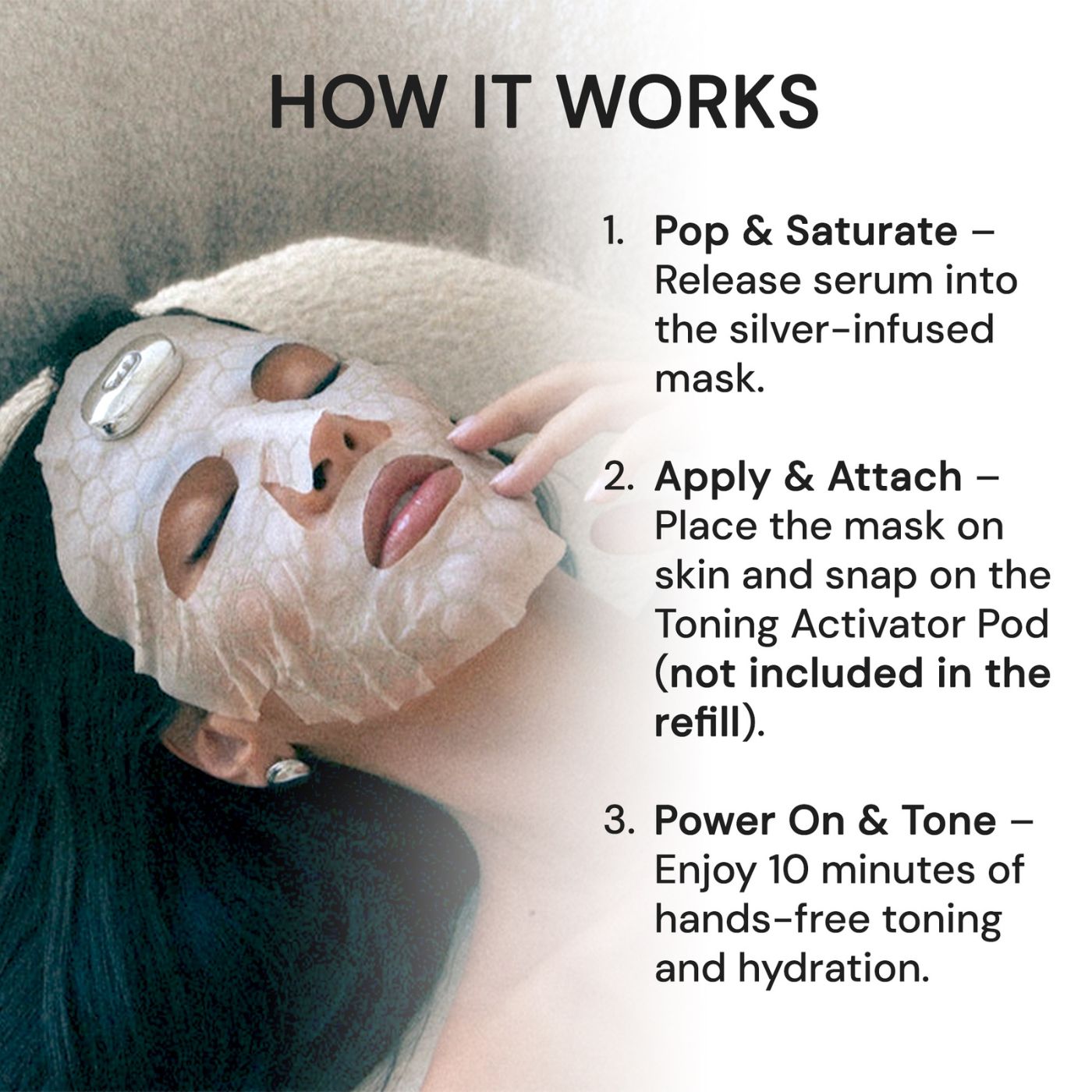 SILVERFUSION SHEET MASK+ TONING ACTIVATOR POD